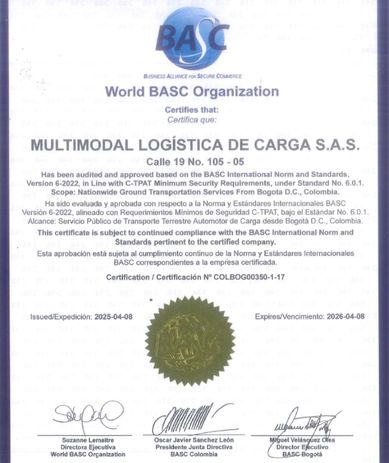 carga y transporte en bogota